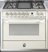 Steel Ascot 90, Rangecooker, 90 cm, Multifunktion, Farbe Nuvola, A9F-4FNA, mit 5 Jahren Garantie!