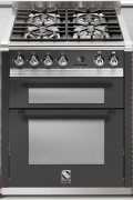 Steel Ascot 70, Rangecooker, 70 cm, Multifunktion, Farbe Anthrazit, A7FF-4AN, mit 5 Jahren Garantie!