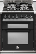 Steel Ascot 70, Rangecooker, 70 cm, Multifunktion, Farbe Schwarz, A7FF-4BA, mit 5 Jahren Garantie!
