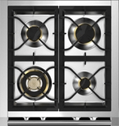 Steel Ascot 70, Rangecooker, 70 cm, Multifunktion, Farbe Schwarz, A7FF-4BA, mit 5 Jahren Garantie!