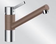 Blanco Tivo Silgranit-Look Hochdruck, 2-farbig, Farbe muskat/chrom, 521707