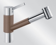 Blanco Tivo-S Silgranit-Look, 2-farbig, Farbe muskat/chrom, 521709