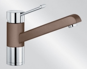 Blanco Zenos Silgranit-Look 2-farbig, Farbe muskat/chrom, 521722