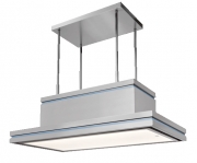 Steel Genesi Isola 130 Inselhaube, Celeste, 130 cm, GKS130CE, mit 5 Jahren Garantie!