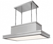 Steel Genesi Isola 130 Inselhaube, Edelstahl, 130 cm, GKS130SS, mit 5 Jahren Garantie!