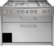 Steel Genesi 120, Kchenmodul, 120 cm, Farbe Schwarz, G12C-6BBA, mit 5 Jahren Garantie!