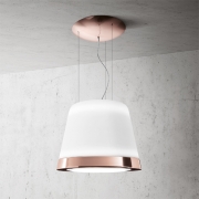 Elica Summilux COPPER/F/50 Inselhaube, Glas Wei und Kupfer, PRF0120792A