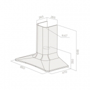 Elica Sweet COPPER/F/85 Wandhaube Kupfer Optik, PRF0120672