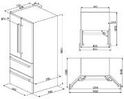 SMEG FQ55FX2PE Khl-Gefrier-Kombination, Edelstahl, EEK: A++, mit 5 Jahren Garantie!
