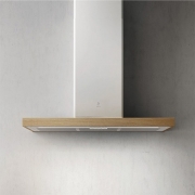 Elica Bio WH/A/90 ROVERE Wandhaube Wei und Eichenholz, PRF0120966