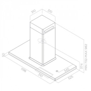 Elica Bio Island WH/A/120x58 ROVERE Inselhaube Wei und Eichenholz, PRF0120967A. Mit 5 Jahren Garantie!