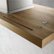 Elica Bio Island WH/A/120x58 ROVERE Inselhaube Wei und Eichenholz, PRF0120967A. Mit 5 Jahren Garantie!