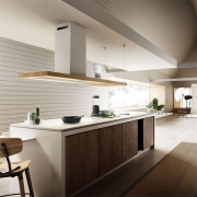 Elica Bio Island WH/A/120x58 ROVERE Inselhaube Wei und Eichenholz, PRF0120967A. Mit 5 Jahren Garantie!