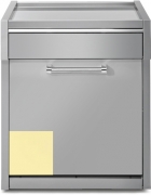 Steel Genesi 70, Arbeitstisch, 70 cm, Farbe Crema, G7S-PCR, mit 5 Jahren Garantie!