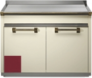 Steel Ascot 120, Arbeitstisch, 120 cm, Farbe Bordeauxrot, A12S-PBR, mit 5 Jahren Garantie!