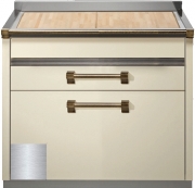 Steel Ascot 90, Arbeitstisch, 90 cm, Farbe Edelstahl, A9C-PCSS, mit 5 Jahren Garantie!