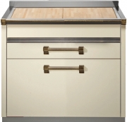 Steel Ascot 90, Arbeitstisch, 90 cm, Farbe Crema, A9C-PCCR, mit 5 Jahren Garantie!