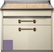 Steel Ascot 90, Arbeitstisch, 90 cm, Farbe Ametista, A9C-PCAA, mit 5 Jahren Garantie!