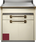 Steel Ascot 70, Arbeitstisch, 70 cm, Farbe Bordeauxrot, A7C-PBR, mit 5 Jahren Garantie!