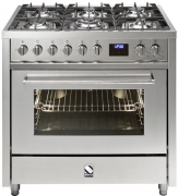 Steel Enfasi 90, Rangecooker, 90 cm, Multifunktionsbackofen, Induktionskochfeld, Farbe Edelstahl, E9F-6ISS, mit 5 Jahren Garantie!