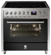 Steel Enfasi 90, Rangecooker, 90 cm, Multifunktionsbackofen, Induktionskochfeld, Farbe Anthrazit, E9F-6IAN, mit 5 Jahren Garantie!