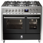 Steel Enfasi 100, Rangecooker, 100 cm, Multifunktionsbackofen, Farbe Anthrazit, E10FF-6AN, mit 5 Jahren Garantie!