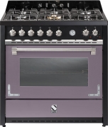 Steel Oxford 90, Rangecooker, 90 cm, Multifunktionsbackofen, Farbe Ametista, X9F-6AA, mit 5 Jahren Garantie!
