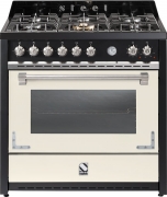Steel Oxford 90, Rangecooker, 90 cm, Multifunktionsbackofen, Farbe Nuvola, X9F-6NA, mit 5 Jahren Garantie!