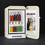 SMEG FAB5RCR Standkhlschrank Minibar, Creme, Rechtsanschlag, EEK: D, mit 5 Jahren Garantie!