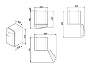 SMEG FAB5RRD Standkhlschrank Minibar, Rot, Rechtsanschlag, EEK: D, mit 5 Jahren Garantie!