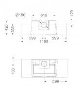 Novy Vision Wandhaube 7848, Glas schwarz Wandhaube, Umluftversion, mit 5 Jahren Garantie