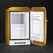 SMEG FAB5RGO Standkhlschrank Minibar, Gold-Design/Swarovski-Elements, Rechtsanschlag, EEK: D, mit 5 Jahren Garantie!