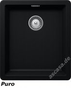 Schock Greenwich N-100 S A Einbau/Auflage, Cristadur, Farbe Silverstone