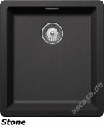 Schock Greenwich N-100 S A Einbau/Auflage, Cristadur, Farbe Silverstone