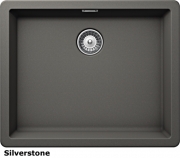 Schock Greenwich N-100 L A Einbau/Auflage, Cristadur, Farbe Silverstone