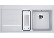 Franke Mythos Fusion MTF 651-100, Fragranit Glacier, Becken links, 114.0156.988