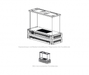 berbel Skyline Edge Individual BDL 95 SKE-I Deckenlifthaube, Unterschale Glas schwarz, mit 5 Jahren Garantie