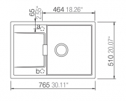 Schock Mono D-100 FB flchenbndig, Silverstone