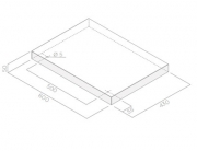 ELICA Konsolenverlngerung 60 cm fr Wandhaube Bio, KIT0120946