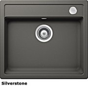 Schock Mono N-100 FB flchenbndig, INKL. GLASSCHNEIDBRETT UND RESTESCHALE, Silverstone