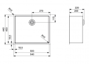 Reginox New York 50x40, Edelstahlsple, R27646