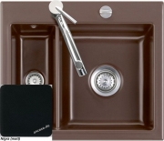 Einzelstck Systemceram KeraDomo MERA 60 in Nigra (matt), Cleanplus, Excenterbettigung, 2. Loch, mit 5 Jahren Garantie