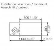 Schock Signus D-200 A Einbau/Auflage, Silverstone