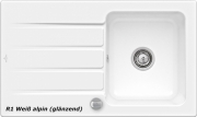 Setangebot: Dornbracht Sync Pull-Down, Platin matt + Villeroy & Boch Architectura 50, Farbe R1 Weiss alpin