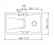 Schock Waterfall D-100 A Einbau/Auflage, Silverstone