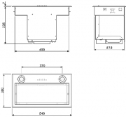Smeg KSEG58PXE Einbau-Lfterbaustein, Edelstahl satiniert, 54cm, mit 5 Jahren Garantie!
