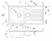 Reginox Centurio R1,5, Edelstahlsple, R28414