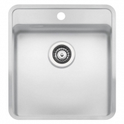 Reginox Ohio 40x40 Hahnlochbank, Regi-Color, farbige Edelstahlsple, Farbe Arctic White, R26380