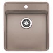 Reginox Ohio 40x40 Hahnlochbank, Regi-Color, farbige Edelstahlsple, Farbe Sahara Sand, R26397