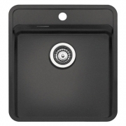 Reginox Ohio 40x40 Hahnlochbank, Regi-Color, farbige Edelstahlsple, Farbe Sahara Sand, R26397